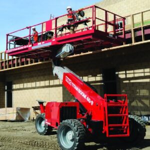 MEC Titan Boom 40-S / Self Leveling Ultra Deck Rough Terrain Diesel Boom Lift 14m