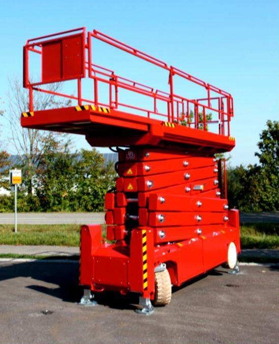 PB S171-12ES / Self Leveling Narrow Electric Scissorlift 17m